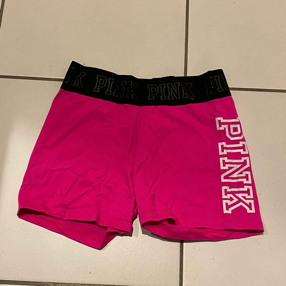 PINK spandex shorts